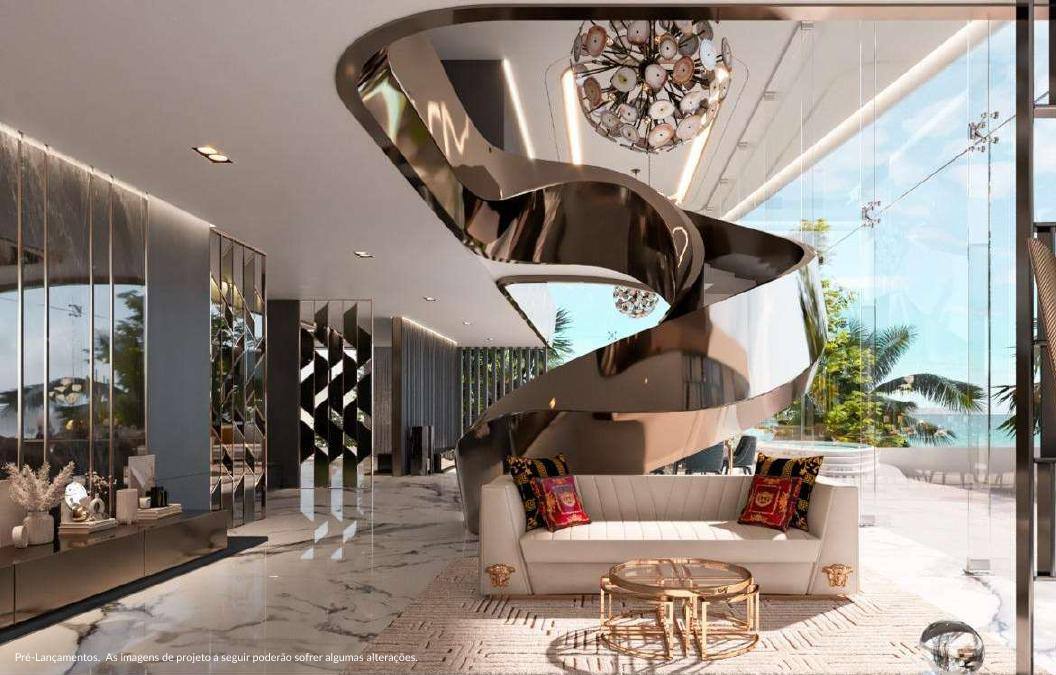 Lobby — escada escultura Versace